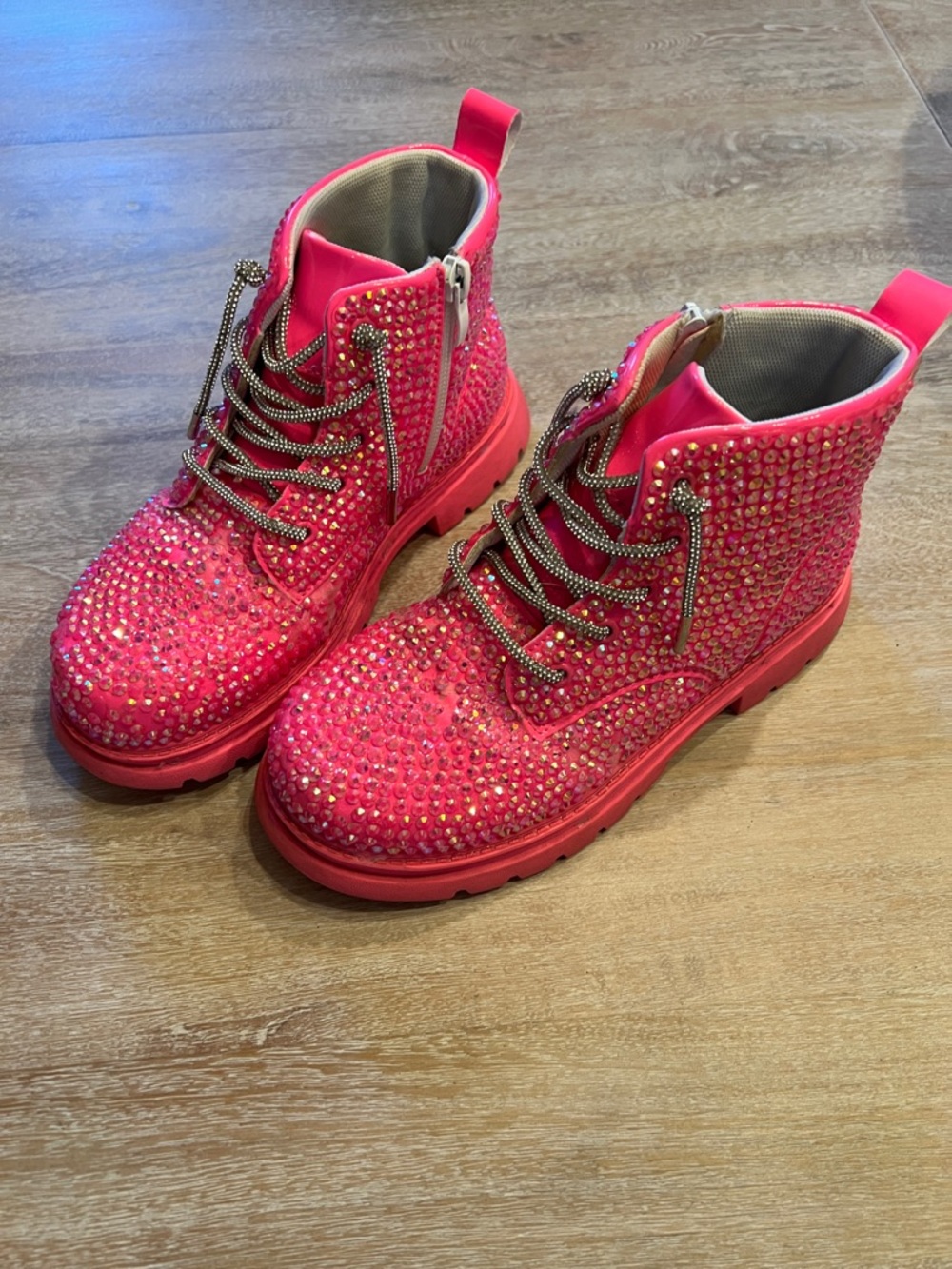 Lola and the boys size 36/5Y crystal boots GUC